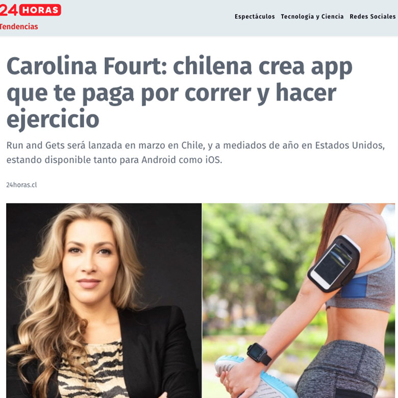 Carolina Fourt: chilena crea app que te paga por correr y hacer ejercicio